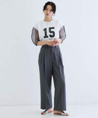 シアースリーブプリントＴシャツ（２００２５０６９９８）