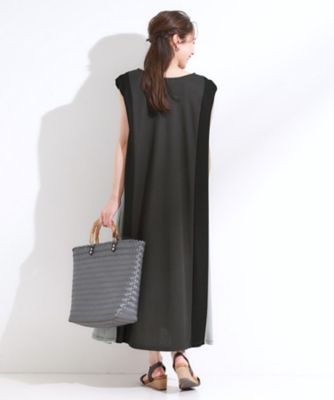 【 】ハイ ロー Aライン ワンピース ダブル ジョーゼット ノースリ Aライン ワンピース lieulien