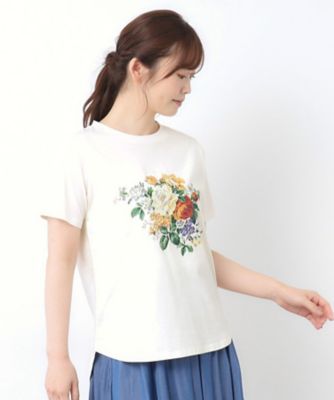 【接触冷感／ＵＶカット／コットン１００％】ストウ柄　Ｔシャツ（２００２５０７０６３）