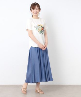 【接触冷感／ＵＶカット／コットン１００％】ストウ柄　Ｔシャツ（２００２５０７０６３）