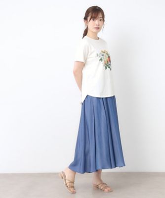 【接触冷感／ＵＶカット／コットン１００％】ストウ柄　Ｔシャツ（２００２５０７０６３）