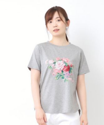 【接触冷感／ＵＶカット／コットン１００％】ストウ柄　Ｔシャツ（２００２５０７０６３）