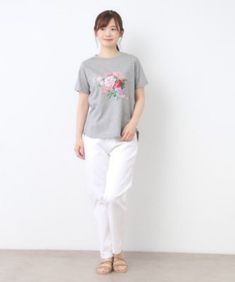 【接触冷感／ＵＶカット／コットン１００％】ストウ柄　Ｔシャツ（２００２５０７０６３）