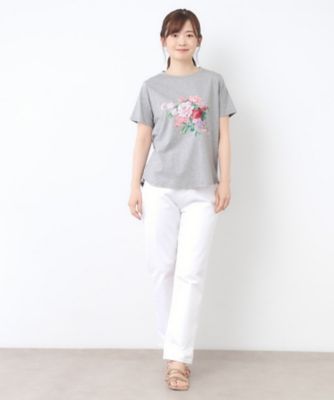 【接触冷感／ＵＶカット／コットン１００％】ストウ柄　Ｔシャツ（２００２５０７０６３）