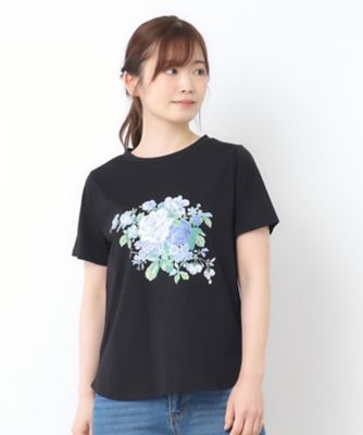 【接触冷感／ＵＶカット／コットン１００％】ストウ柄　Ｔシャツ（２００２５０７０６３）