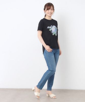 【接触冷感／ＵＶカット／コットン１００％】ストウ柄　Ｔシャツ（２００２５０７０６３）