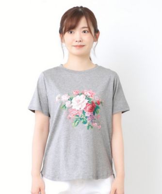【接触冷感／ＵＶカット／コットン１００％】ストウ柄　Ｔシャツ（２００２５０７０６３）