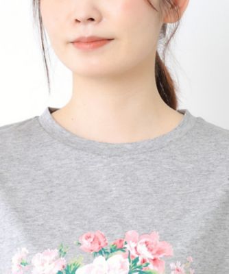 【接触冷感／ＵＶカット／コットン１００％】ストウ柄　Ｔシャツ（２００２５０７０６３）