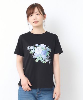 【接触冷感／ＵＶカット／コットン１００％】ストウ柄　Ｔシャツ（２００２５０７０６３）