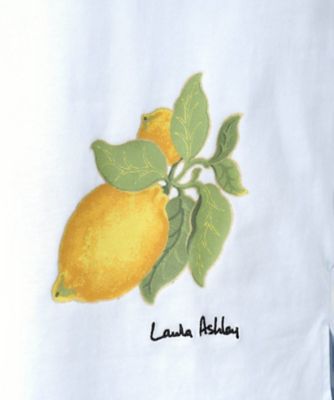 【接触冷感／ＵＶカット／コットン１００％】レモン　グローブ柄　Ｔシャツ（２００２５０７０６５）