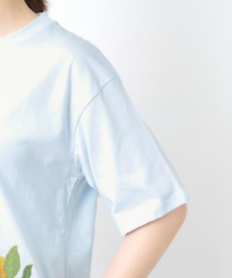 【接触冷感／ＵＶカット／コットン１００％】レモン　グローブ柄　Ｔシャツ（２００２５０７０６５）