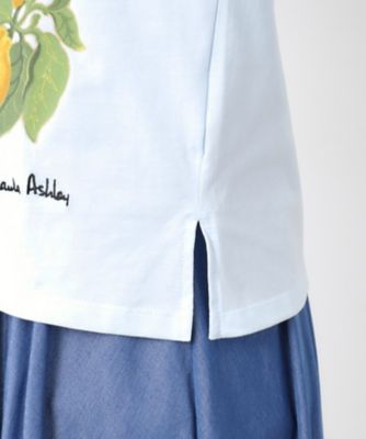 【接触冷感／ＵＶカット／コットン１００％】レモン　グローブ柄　Ｔシャツ（２００２５０７０６５）