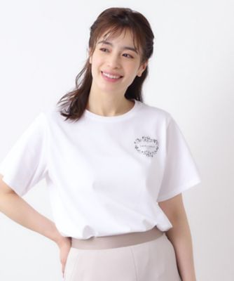LAURA ASHLEY/ローラ アシュレイ 【日本製】フローラルクラウン ロゴTシャツ(2002507066)