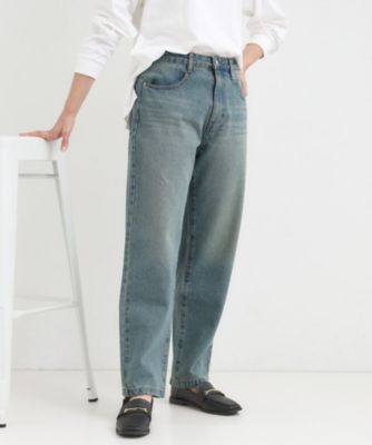 S－LL】大人カジュアルに 柔らかデニムテーパードパンツ