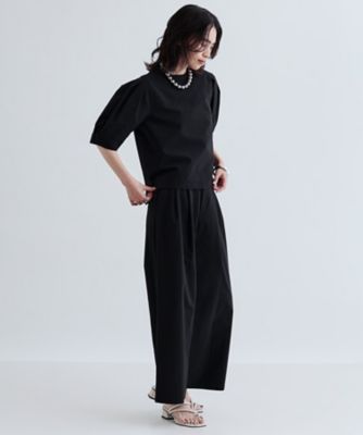 アンドラブ　ワイドパンツ &LOVE びっくり美脚なスカラレースデニムワイドパンツ