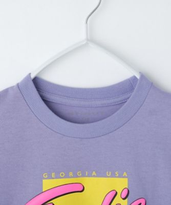 110－160】レトロロゴTシャツ／洗濯機OK