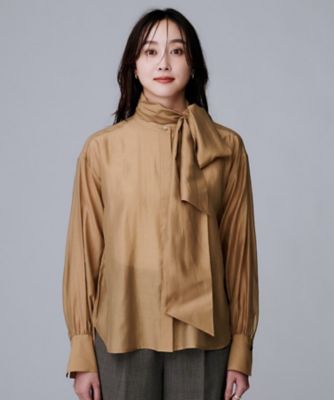 美品 アイシービー 24AW レトロウォールペーパープリントブラウス ボウタイ 美品 アイシービー 24AW レトロウォールペーパープリント