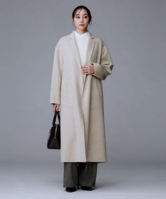 ロング丈／軽やか】テーラード リバーコート