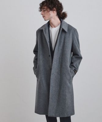 新品未使用タグ付きTAKEO KIKUCHI 千鳥格子柄ステンカラーコート ウール混ステンカラーコート（ステンカラーコート） | tk.TAKEO