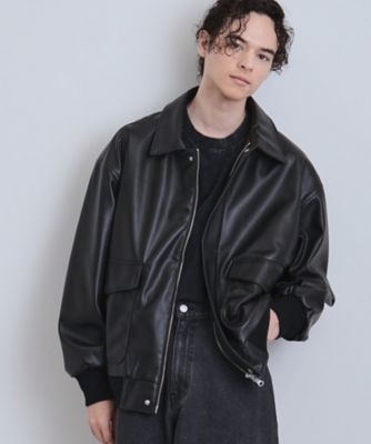 【美品】 tk.TAKEO KIKUCHI✖️PONTETORTOブルゾン tk.TAKEO KIKUCHI ブルゾン アウター リアルラムレザーショート