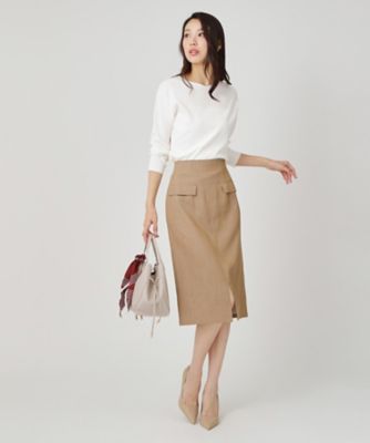 手洗い可】ハートネックのニットトップス（2002508557