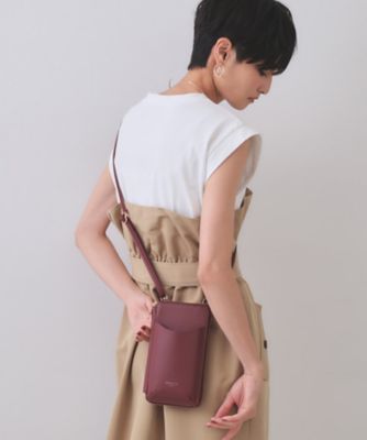 OPAQUE.CLIP (Women)/オペークドットクリップ ケイタイミニショルダーバッグ(2002508565) アカ064 旅行用かばん・バッグ【三越伊勢丹/公式】