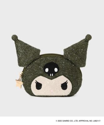 OPAQUE.CLIP (Women)/オペークドットクリップ フェイス型キラキラシェルポーチ(2002508627) カーキ027 洗面化粧ポーチ【三越伊勢丹/公式】