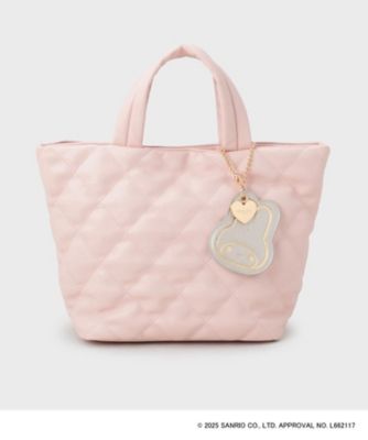 マイメロ マイメロディ トートバッグ おめかし ドール マイメロディ】キルティングミドルトートバッグ（2002508629