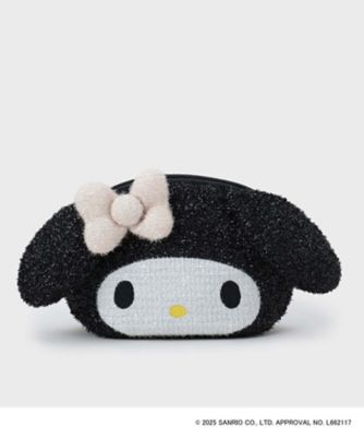 OPAQUE.CLIP (Women)/オペークドットクリップ たれ耳フェイス型キラキラシェルポーチ(2002508635) クロ019 洗面化粧ポーチ【三越伊勢丹/公式】