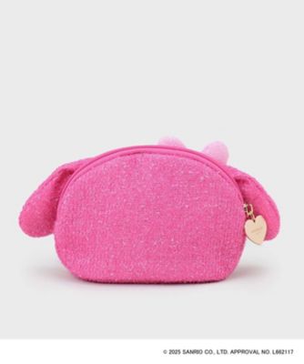 マイメロディ】たれ耳フェイス型キラキラシェルポーチ