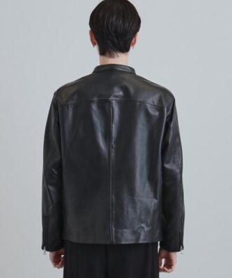 送料無料】【本革】ラムレザーシングルライダース