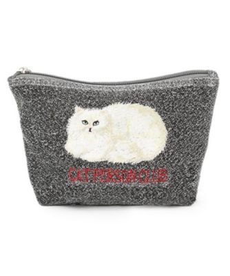 ひろみ★シルバーポーチ★ miumiu ミュウミュウ がま口ポーチ ラメ/ノベルティ シルバー