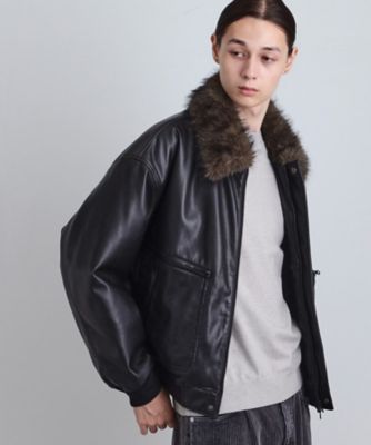 ヴィンテージライク衿フェイクファーブルゾン（2002508726