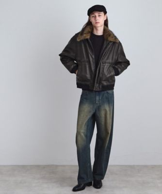 ヴィンテージライク衿フェイクファーブルゾン（2002508726