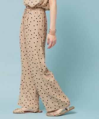 UNMINOU ドット　パンツ　伊勢丹 パネルドットプリントパンツ | allureville (Women