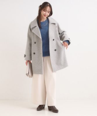 ソフィードール　コクーンリバーコート ウール調 コクーンコート（2002508802） | SHOO LA