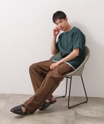ランダムワッフル半袖Ｔシャツ　【洗濯機ＯＫ】（２００２５０８８３６）