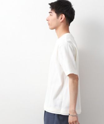 ランダムワッフル半袖Ｔシャツ　【洗濯機ＯＫ】（２００２５０８８３６）