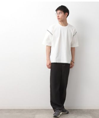 ステッチ刺繍半袖Ｔシャツ　ビックシルエット（２００２５０８８３７）