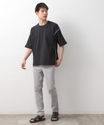 ステッチ刺繍半袖Ｔシャツ　ビックシルエット（２００２５０８８３７）