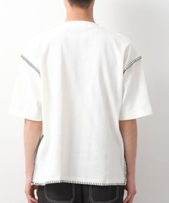 ステッチ刺繍半袖Ｔシャツ　ビックシルエット（２００２５０８８３７）