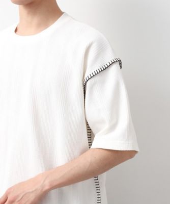 ステッチ刺繍半袖Ｔシャツ　ビックシルエット（２００２５０８８３７）