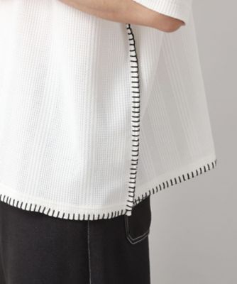 ステッチ刺繍半袖Ｔシャツ　ビックシルエット（２００２５０８８３７）