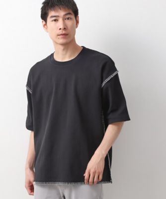 ステッチ刺繍半袖Ｔシャツ　ビックシルエット（２００２５０８８３７）
