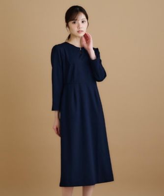 FOXEY冊子掲載品♡洗える濃紺ストレッチワンピース\