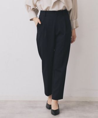 index (Women)/インデックス 《丈が選べる》ストレッチテーパードパンツ/セットアップ対応【洗濯機OK/イージーアイロン】(2002508839) アオ094 パンツ・ズボン【三越伊勢丹/公式】