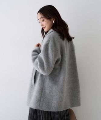 エレガントジャケット／アウター】イタリアンシャギーPコート