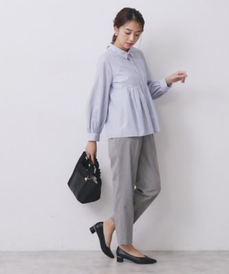 ウールライクストレッチテーパードパンツ／セットアップ対応【洗濯機