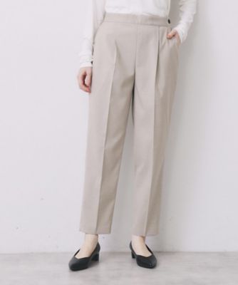 【SALE】index (Women)/インデックス ウールライクストレッチテーパードパンツ/セットアップ対応(2002508847) ベージュ052 パンツ・ズボン【三越伊勢丹/公式】