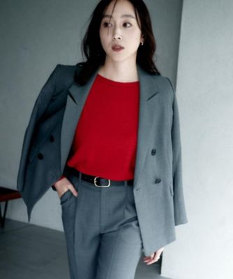 LEDAY 韓国　グレー ウール ダブルブレストジャケット LEDAY 韓国 グレー ウール ダブルブレストジャケット LEDAY 韓国
